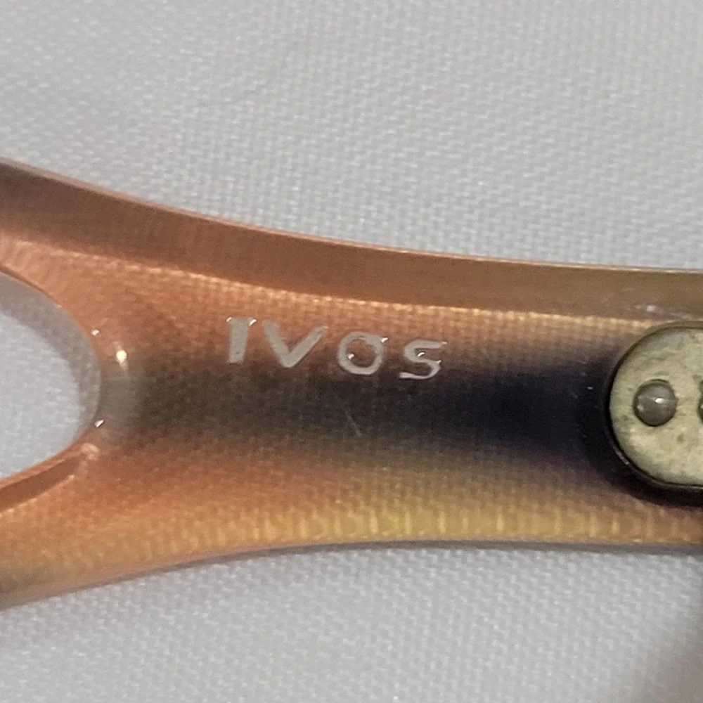 IVOS Inez 50-20 Tortoise Acetate Eyeglasses Sculptural Cut-Out Temples